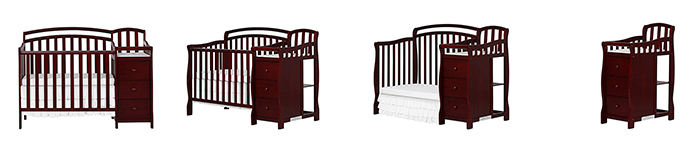 Wholesale China Classic 4-in-1 Convertible Crib and Changing Table