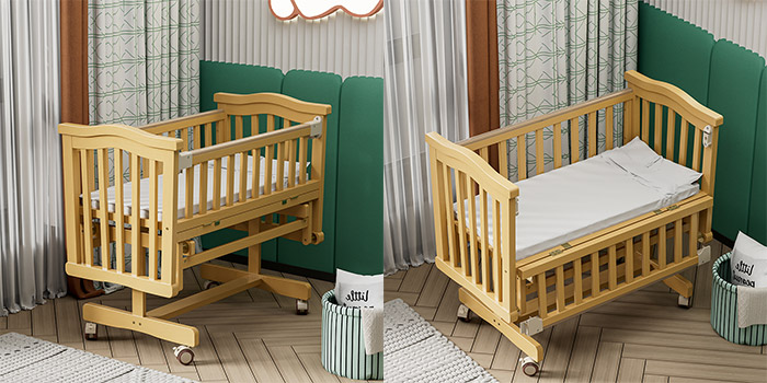 Wholesale China Classic Natural Solid Wood Baby Cradle Swing