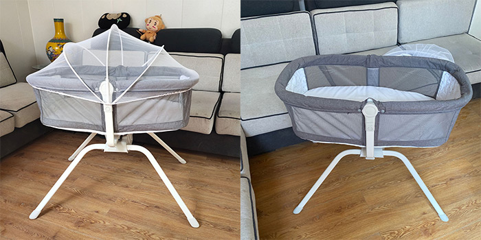 Portable Baby Bedside Sleeper with Comfy Mattress