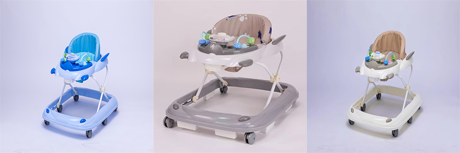 Foldable Baby Walker With Wheels And Toys