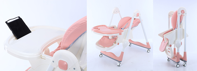 Wholeslae China Adjustable Baby Feeding High Chair With Wheels