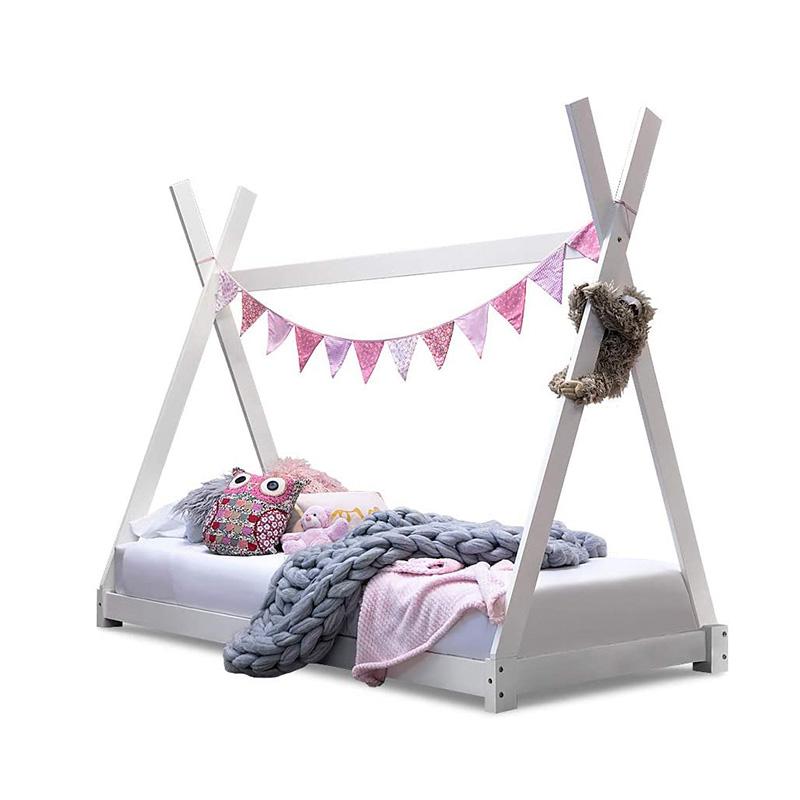Eco-friendly Modern Kids Wood Teepee Bed manufacturer