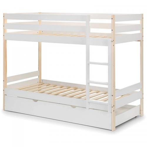Wood Twin-Over-Twin Bunk Bed