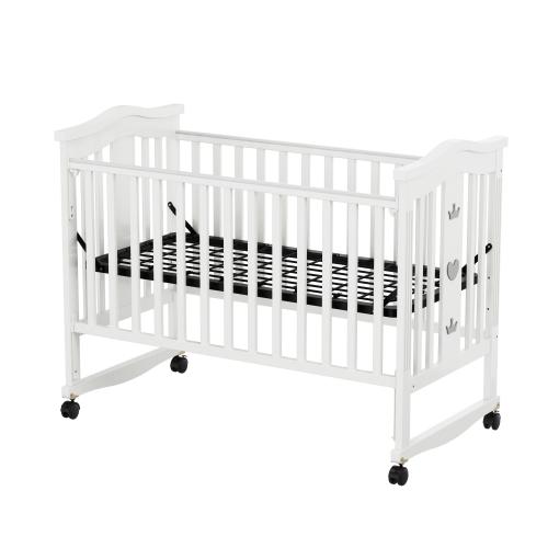 White and Wooden Crib