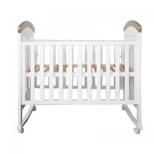 Movable baby wood bed for newborn