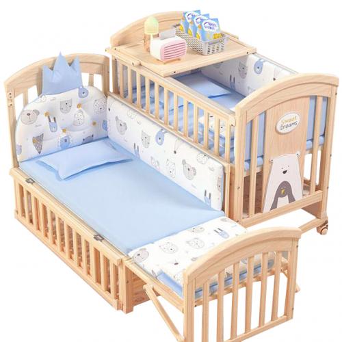 Eco-friendly Solid Wood Newborn Baby Crib