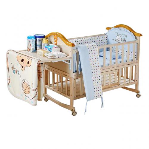 Multifunctional Extendable Baby Cot Wooden