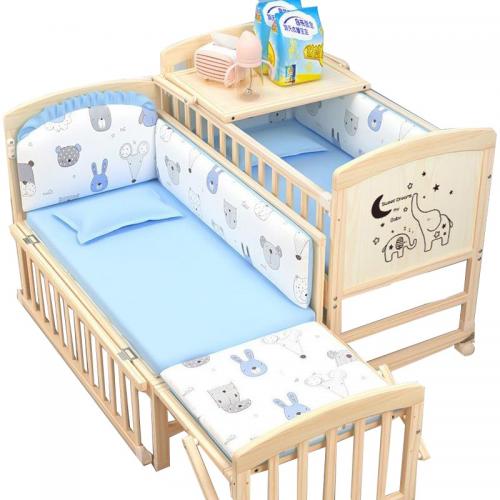 Wood Baby Crib With Wheels