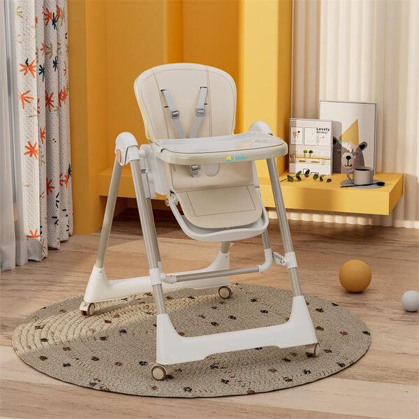 Foldable Adjustable Baby High Chair