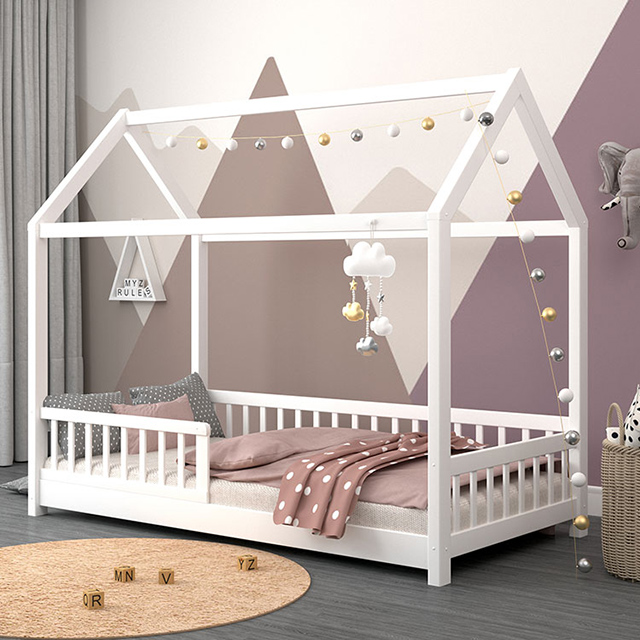 WBB999 kids wood house bed wholesale